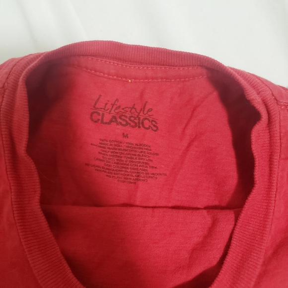 Lifestyle classics Red Short Sleeve T shirt - Picture 7 of 7